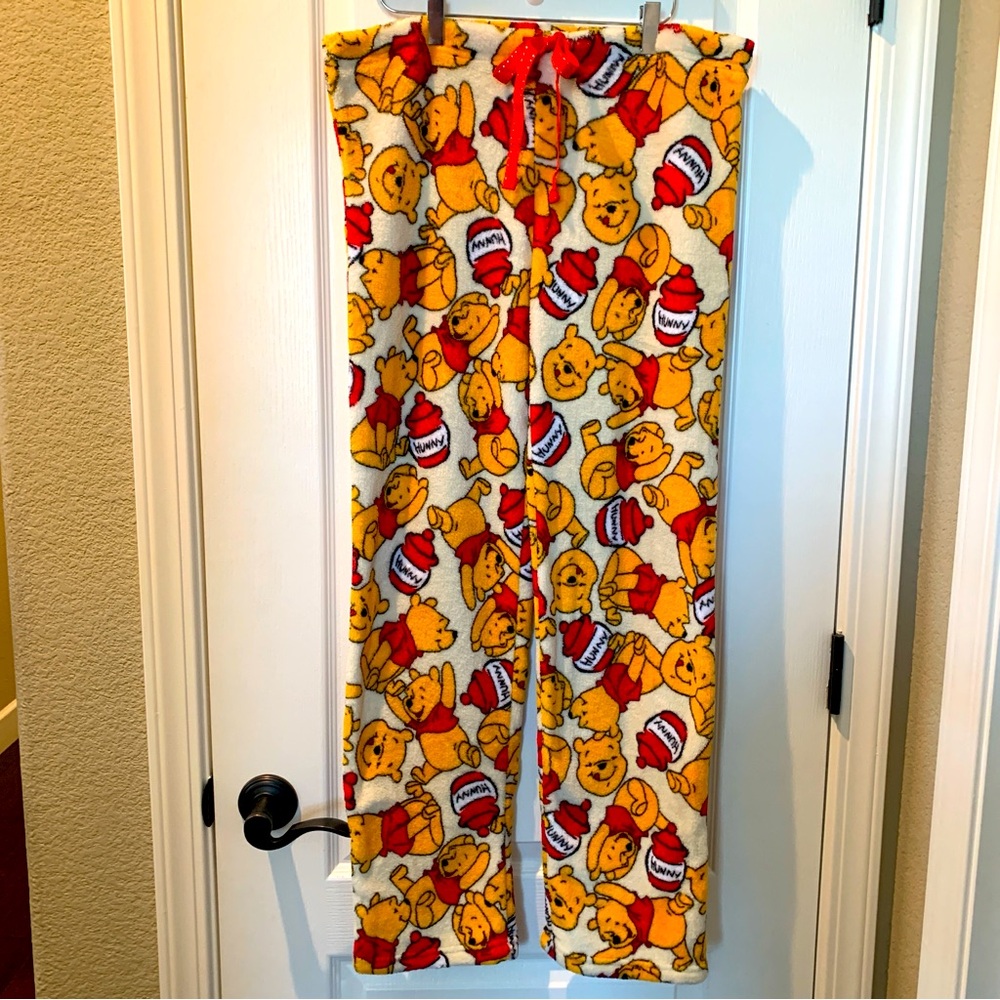 DISNEY Winnie The Pooh Fleece Lounge Pants XL Youth - Picture 2 of 8